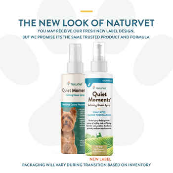 NaturVet Quiet Moments Herbal Calming Room Spray Canine 8 fluid oz