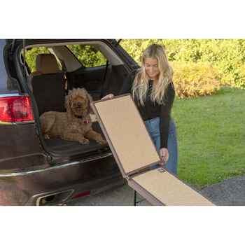 Pet Gear Bi-Fold Travel Lite Pet Ramp with SupertraX for Dogs & Cats - Bi-Fold Travel Lite Ramp