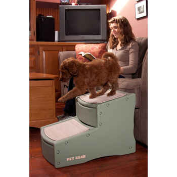 Pet Gear Easy Step II Dog & Cat Stairs with 2 Steps - Tan
