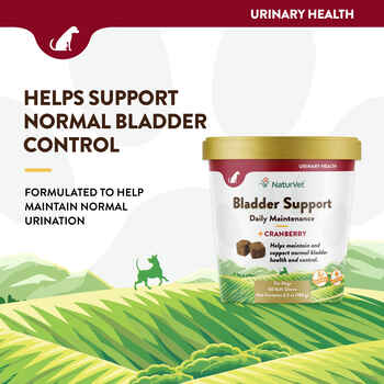 NaturVet Bladder Support Plus Cranberry Supplement for Dogs Soft Chews 60 ct