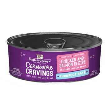 Stella & Chewy's Purrfect Pate Chicken & Salmon Flavored Pate Wet Cat Food 2.8 oz Cans - Case of 24 product detail number 1.0
