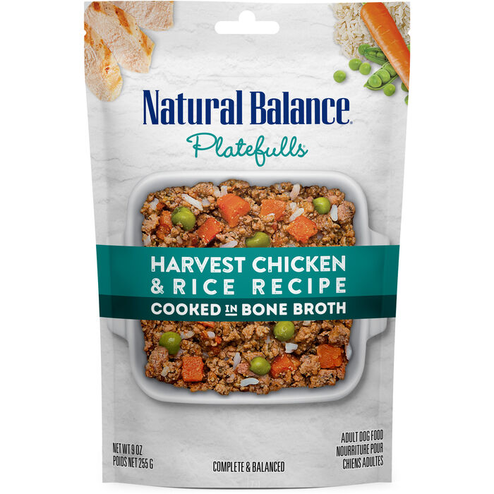 Natural Balance Platefulls Harvest Chicken & Rice Recipe Wet Dog Food
