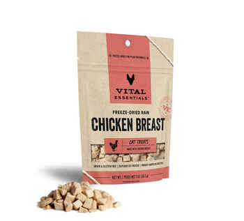 Vital Essentials Freeze Dried Raw Chicken Breast Cat Treats 1 oz Bag product detail number 1.0