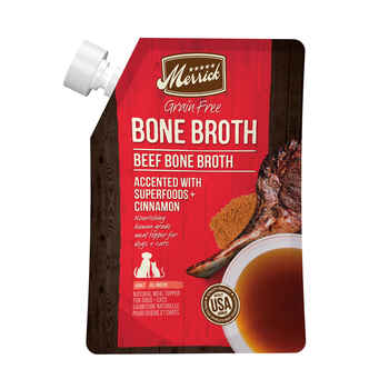 Merrick Grain Free Beef Bone Broth Wet Dog Food Topper 7-oz product detail number 1.0