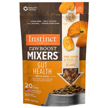 Instinct Raw Boost Mixers Gut Health Recipe Freeze-Dried Raw Dog Food Topper - 5.5 oz Bag product detail number 1.0