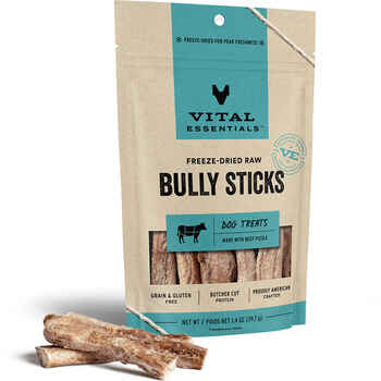 Vital Essentials Freeze Dried Vital Treats Grain Free Bully Sticks Dog Treats 1.4 oz product detail number 1.0
