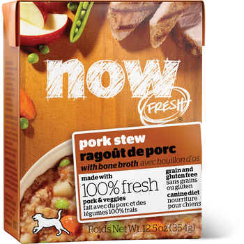 Petcurean Now! Fresh Grain Free Pork Stew with Bone Broth Wet Dog Food 12.5-oz Case of 12 product detail number 1.0
