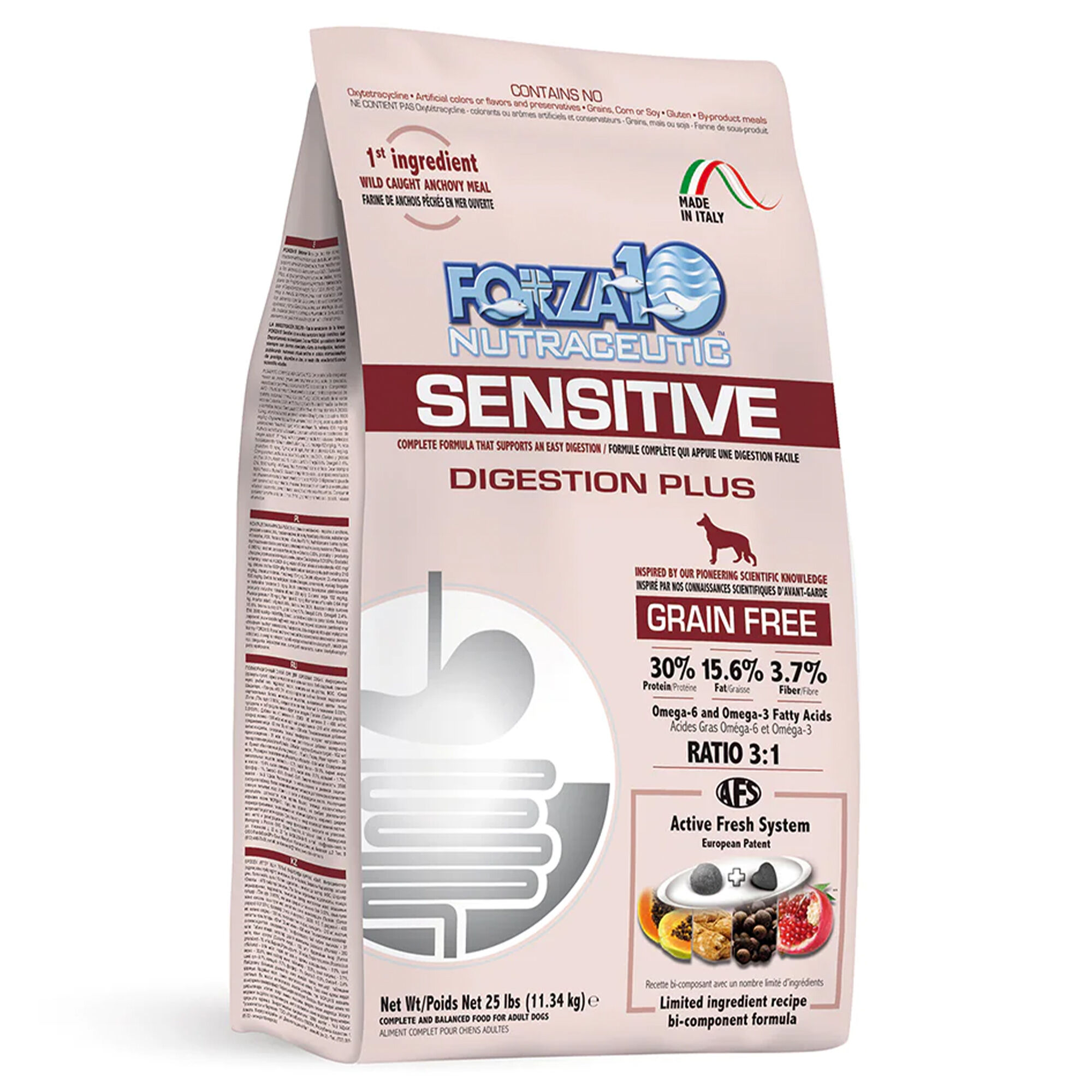 Forza10 Nutraceutic Sensitive Digestion Plus Grain Free Dry Dog