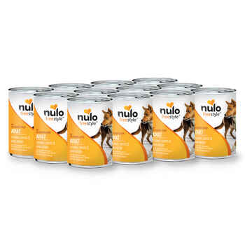 Nulo FreeStyle Chicken, Carrots & Peas Pate Adult Dog Food 13 oz Cans Case of 12