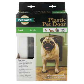 PetSafe Plastic Pet Door Premium White, Small - 5" x 11" product detail number 1.0
