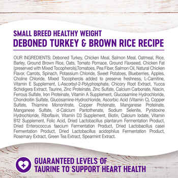 Wellness Complete Health Small Breed Healthy Weight Turkey & Brown Rice Recipe Dry Dog Food 12 lb Bag