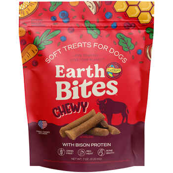 Earthborn Holistic Earth Bites Chewy Bison Protein Grain Free Soft Dog Treats 7 oz Bag product detail number 1.0
