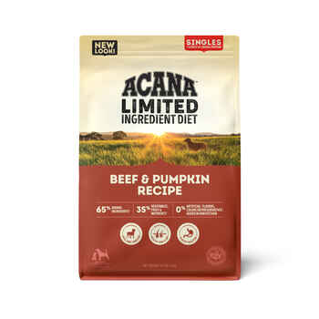 ACANA Singles Limited Ingredient Grain-Free High Protein Beef & Pumpkin Dry Dog Food 4.5 lb Bag product detail number 1.0