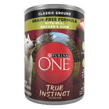Purina ONE True Instinct Classic Ground Grain Free Chicken & Duck Wet Dog Food-product-tile