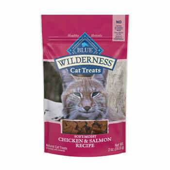Blue Buffalo BLUE Wilderness Soft-Moist Chicken and Salmon Recipe Cat Treats 2 oz Bag product detail number 1.0