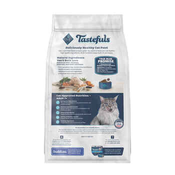 Blue Buffalo BLUE Tastefuls Adult Cat 7+ Chicken and Brown Rice Recipe Dry Cat Food 3 lb Bag
