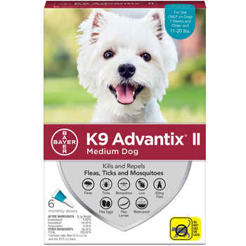 K9 Advantix II 6pk Teal Dog 11-20 lbs product detail number 1.0