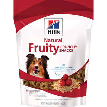 Hill's Natural Fruity Crunchy Snacks with Cranberries & Oatmeal Dog Treats -  8 oz Bag product detail number 1.0