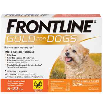 Frontline Gold 3 pk Dog Small 5-22 lbs product detail number 1.0