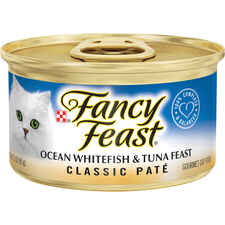 Fancy Feast Classic Pate Ocean Whitefish & Tuna Feast Wet Cat Food 3 oz. Can - Case of 24-product-tile