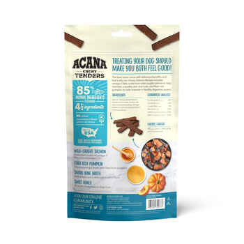 ACANA Chewy Tenders Salmon Recipe Skin, Coat, & Digestive Support Soft Dog Treats 4 oz Bag