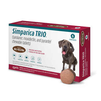 Simparica TRIO 6pk 88-132 lbs Chew product detail number 1.0