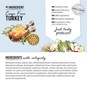 The Honest Kitchen Whole Grain Turkey Dehydrated Dog Food - 4 lb Box