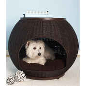 Refined Canine Igloo Deluxe Luxury Wicker Pet Bed