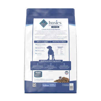 Blue Buffalo Basics Adult Skin & Stomach Care Grain-Free Duck & Potato Recipe Dry Dog Food 22 lb Bag
