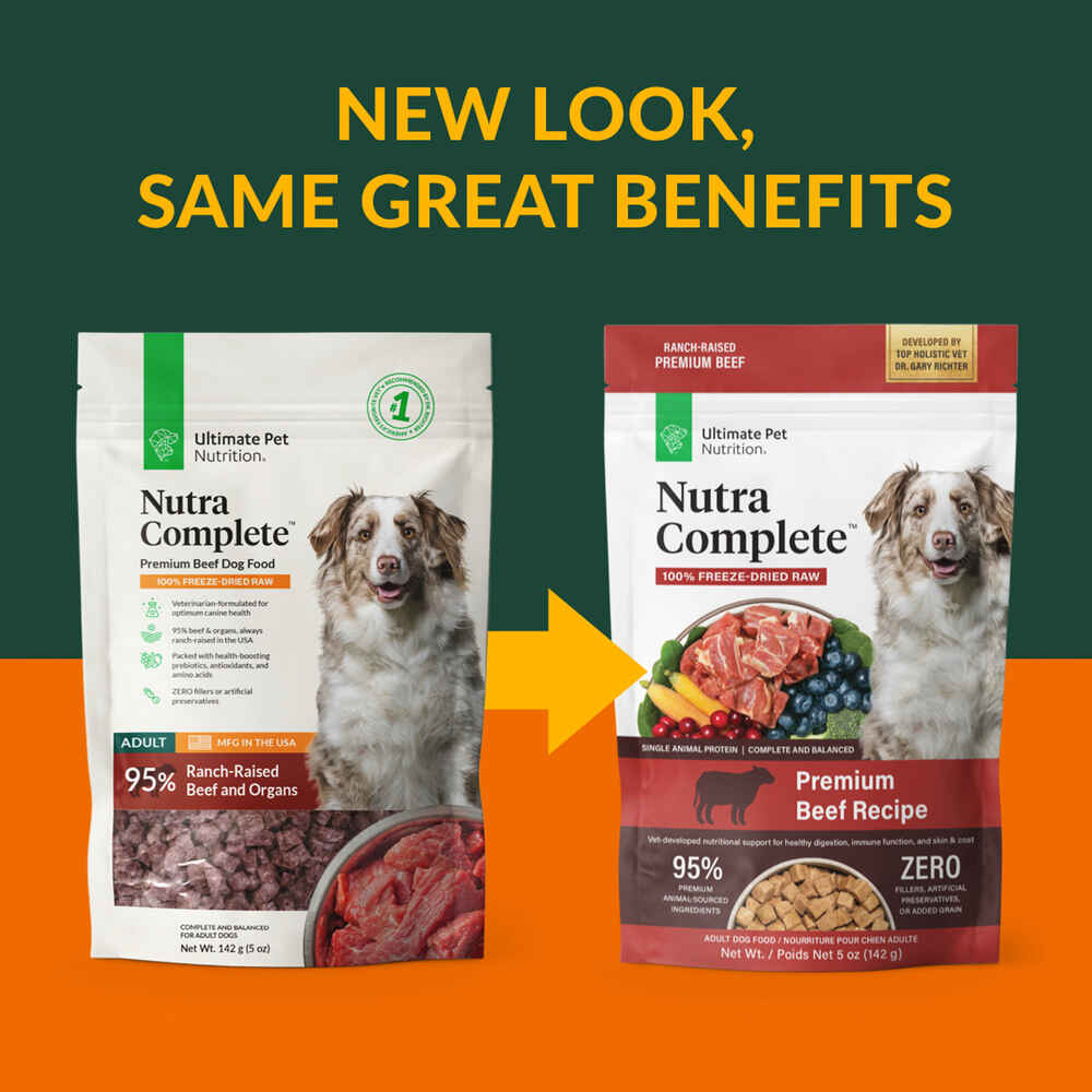 Ultimate Pet Nutrition Nutra Complete Freeze Dried Raw Beef Dog Food
