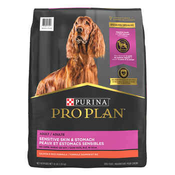 Purina Pro Plan Adult Sensitive Skin & Stomach Salmon & Rice Formula Dry Dog Food 16 lb Bag product detail number 1.0
