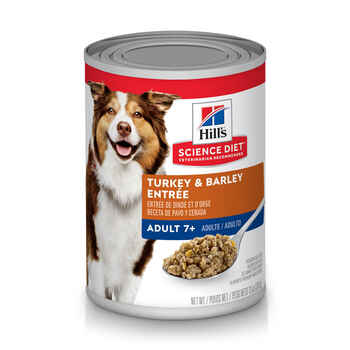 Hill's Science Diet Adult 7+ Turkey & Barley Entrée Wet Dog Food - 13 oz Cans - Case of 12 product detail number 1.0