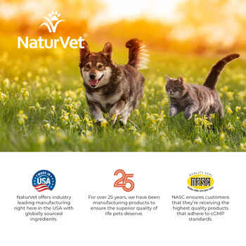 NaturVet Aller-911 Skin & Coat Allergy Aid Plus Antioxidants Supplement for Dogs and Cats Soft Chews 90 ct