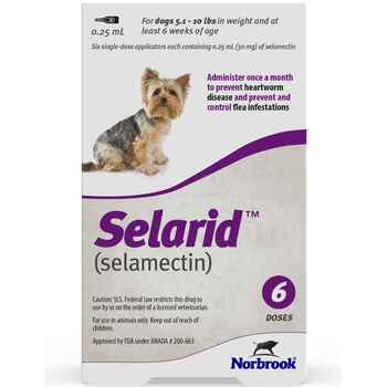 Selarid (Selamectin) Dogs 5.1-10 lbs 12 pk product detail number 1.0