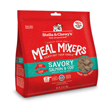 Stella & Chewy's Savory Salmon & Cod Meal Mixers Freeze-Dried Raw Dog Food Topper 3.5 oz Bag product detail number 1.0
