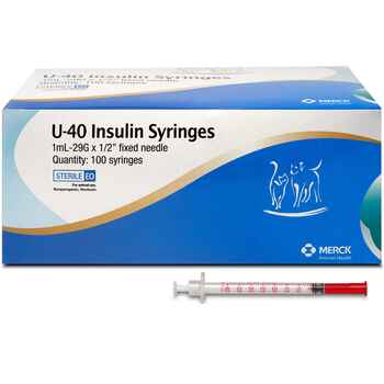 Insulin U-40 Syringes 1 ml 29g x 1/2" Fixed Needle 100 ct product detail number 1.0