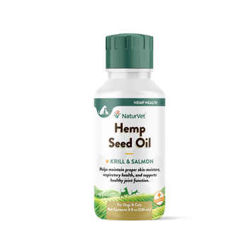 NaturVet Hemp Seed Oil, Krill and Salmon for Dogs and Cats 8 oz product detail number 1.0