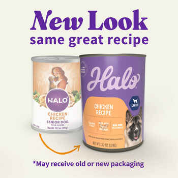Halo Holistic Senior Chicken Recipe Wet Dog Food 6 13.2oz cans