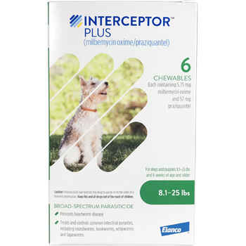 Interceptor Plus 6pk Green 8.1-25 lbs product detail number 1.0