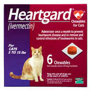 Heartgard Chewables for Cats 6pk Purple 5-15 lbs