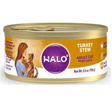 Halo Adult Cat- Grain Free Turkey Stew 5.5oz case of 12-product-tile