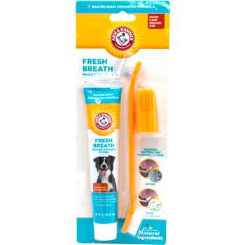 Arm & Hammer Fresh Breath Dental Kit Dogs Chicken Flavor product detail number 1.0