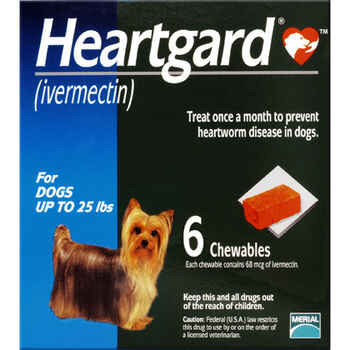 Dog Heartgard Chewables 6pk Blue 1-25 lbs product detail number 1.0