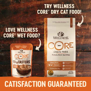 Wellness CORE Tiny Tasters Pate Tuna & Salmon Recipe Wet Cat Food 1.75 oz Pouch - Pack of 12