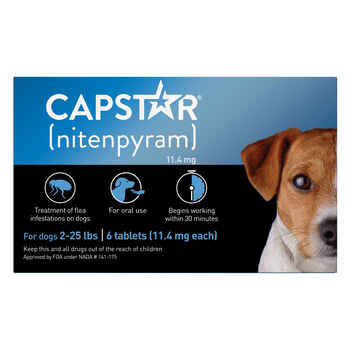 Capstar Flea Treatment Tablets 6pk Dogs 2-25 lbs product detail number 1.0