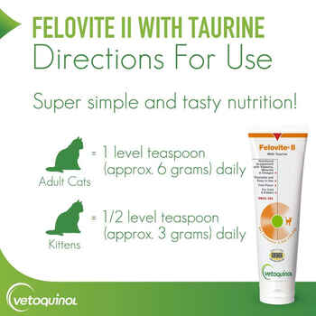 Vetoquinol Felovite II Gel Multivitamin for Cats 2.5 oz Tube