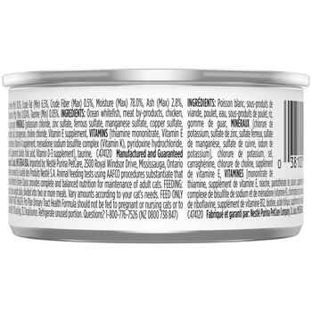 Purina Pro Plan Adult Urinary Tract Health Ocean Whitefish Entree Classic Wet Cat Food 3 oz Cans (Case of 24)