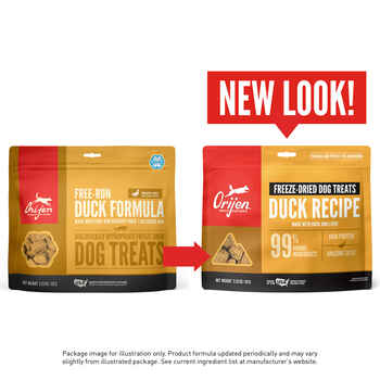 ORIJEN Free-Run Duck Freeze-Dried Dog Treats 3.25 oz Bag