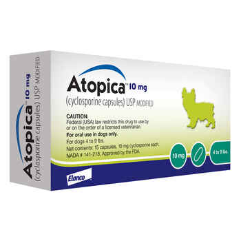 Atopica For Dogs 10 mg 15 Capsule Pk product detail number 1.0