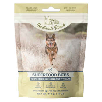 Badlands Ranch Superfood Bites 100% Chicken Breast Freeze Dried Raw Dog Treats 4 oz Bag product detail number 1.0